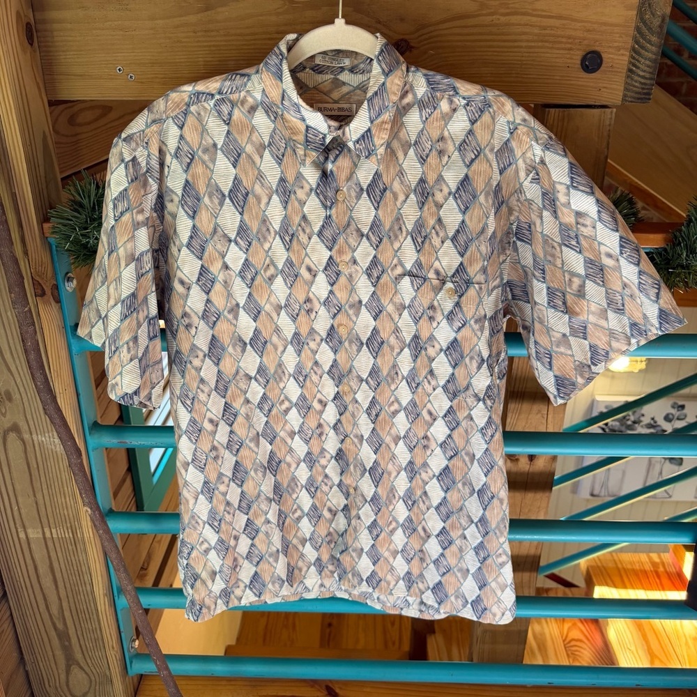 Men’s Burma Bibas Geometric Shirt Size Medium​